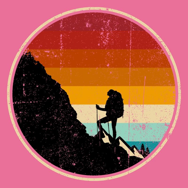 Kletterer am Sunset Retro Circle