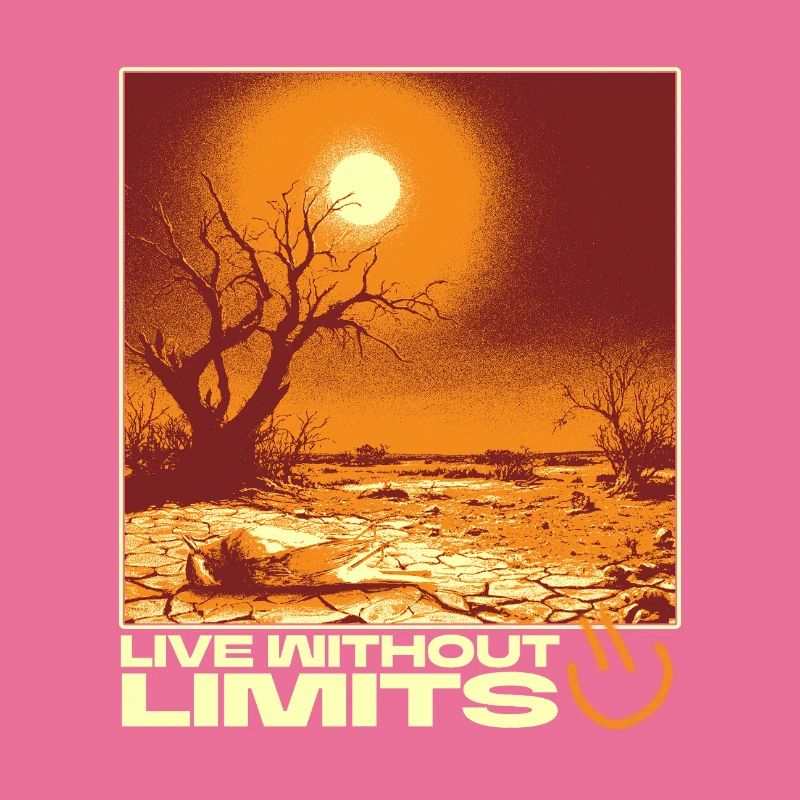 Live Without Limits – Surreal Desert Scene