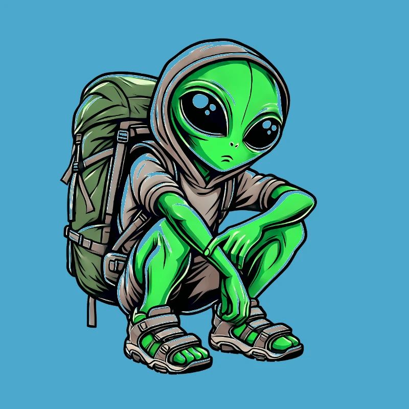 Alien Backpacker Design