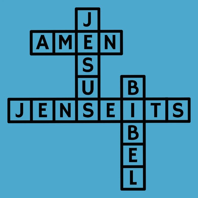 Conception de puzzle de mots croisés Jésus