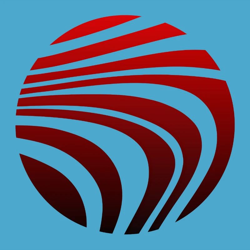 Psychedelic Pattern Red Black Gradient