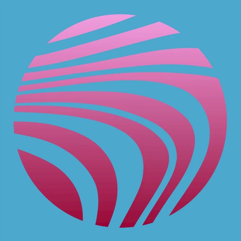 Psychedelic Pattern Pink Gradient