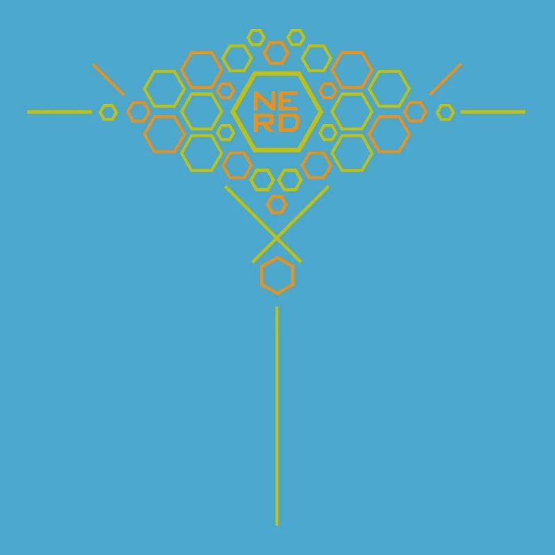 Nerd Hex Pattern Gradient