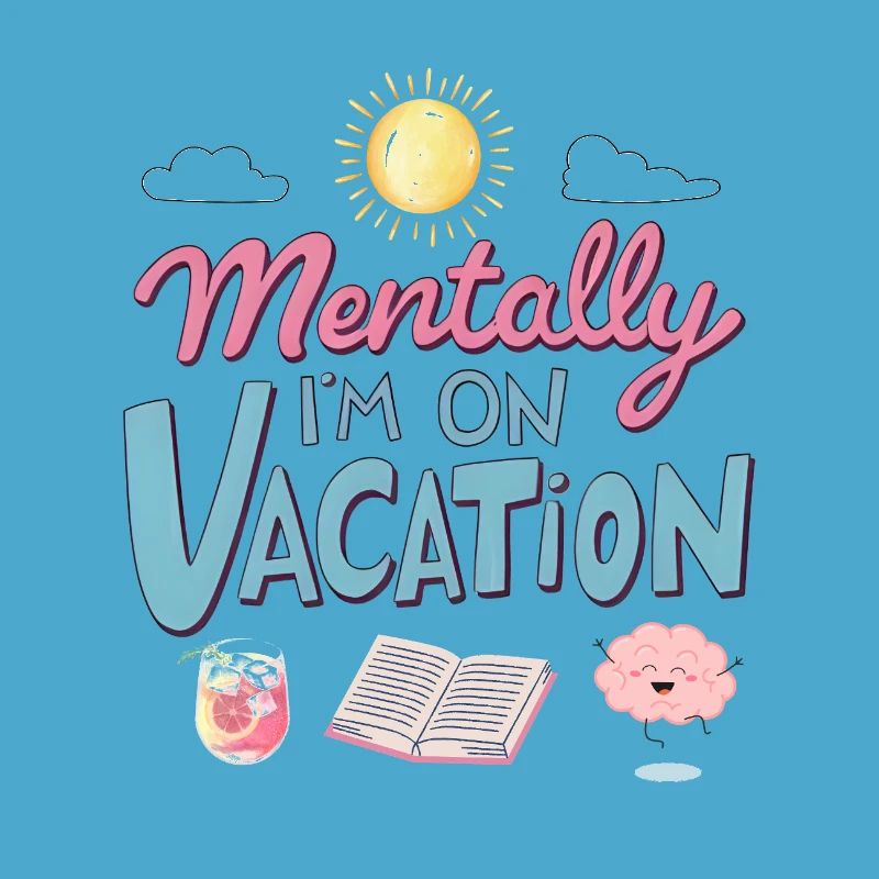 Mentally Somewhere Else Retro Design