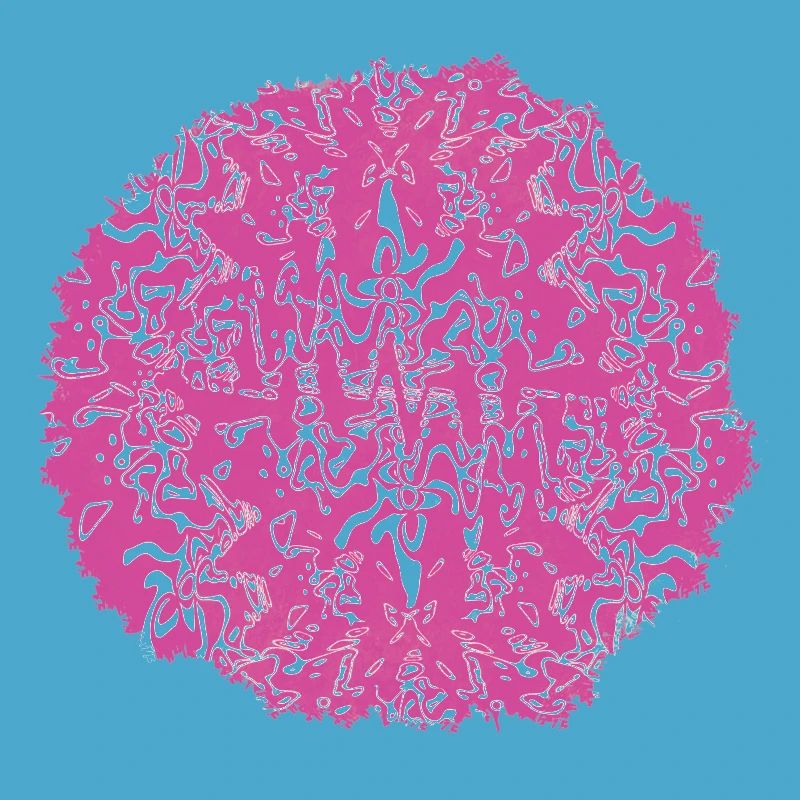 Circle Rose Pink Pattern