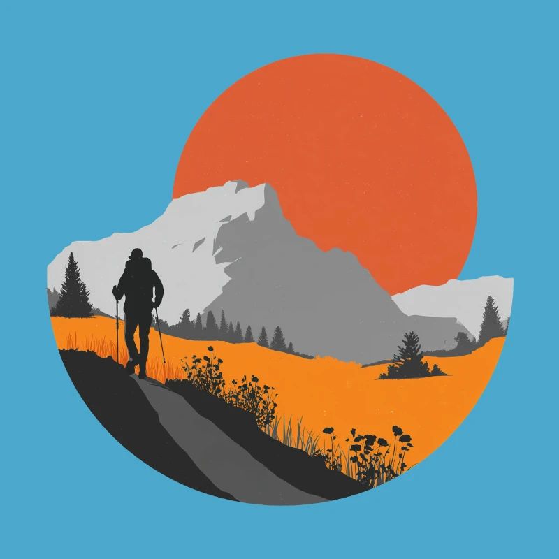 Mountain hike, hiker gift idea