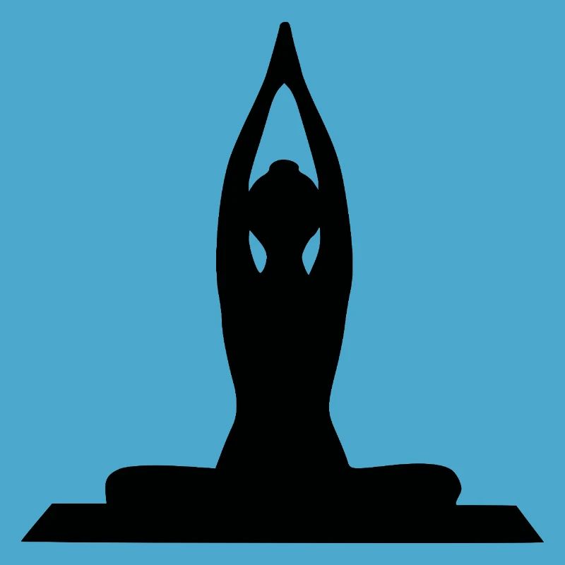 Yoga Forms Silhouettes Black