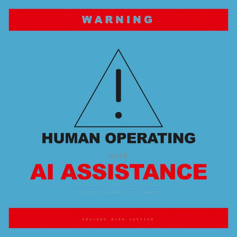 WARNING: HUMAN OPERATING WITH AI ASSISTANCE