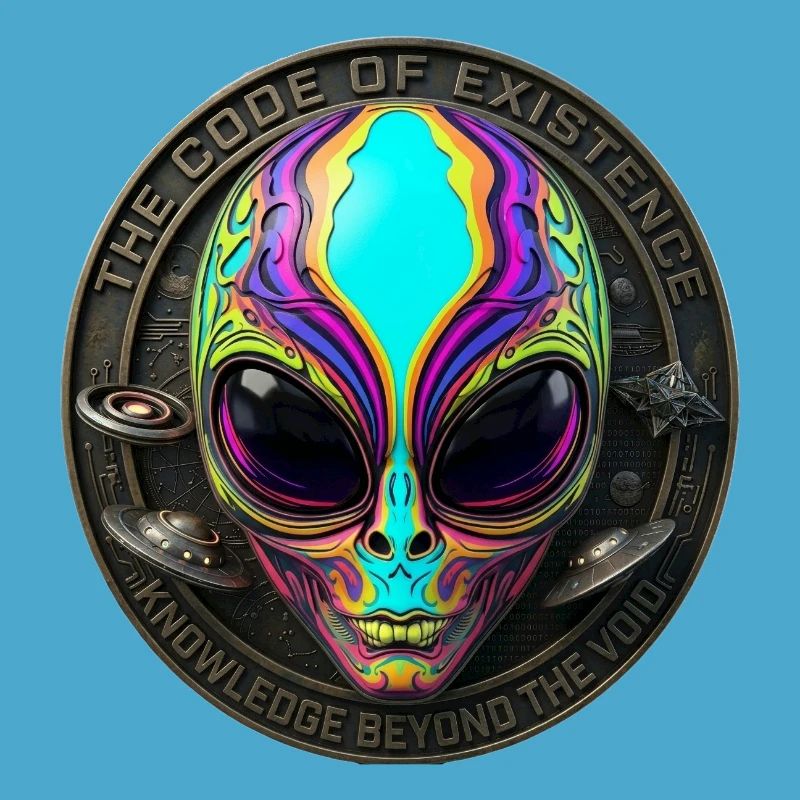 The Code of Existence Alien Sci-Fi Art