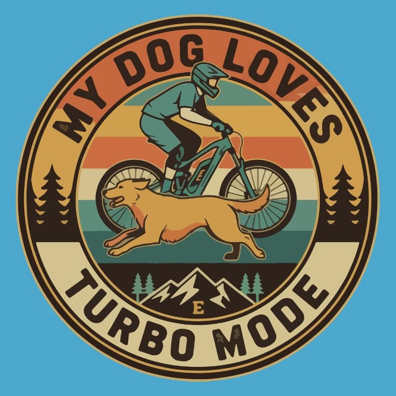 Mon chien adore le mode turbo E-VTT rétro