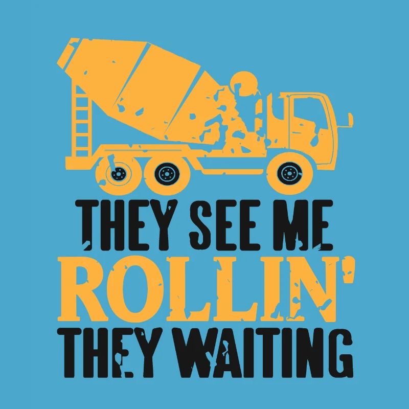 Concrete construction design for construction workers and construction site