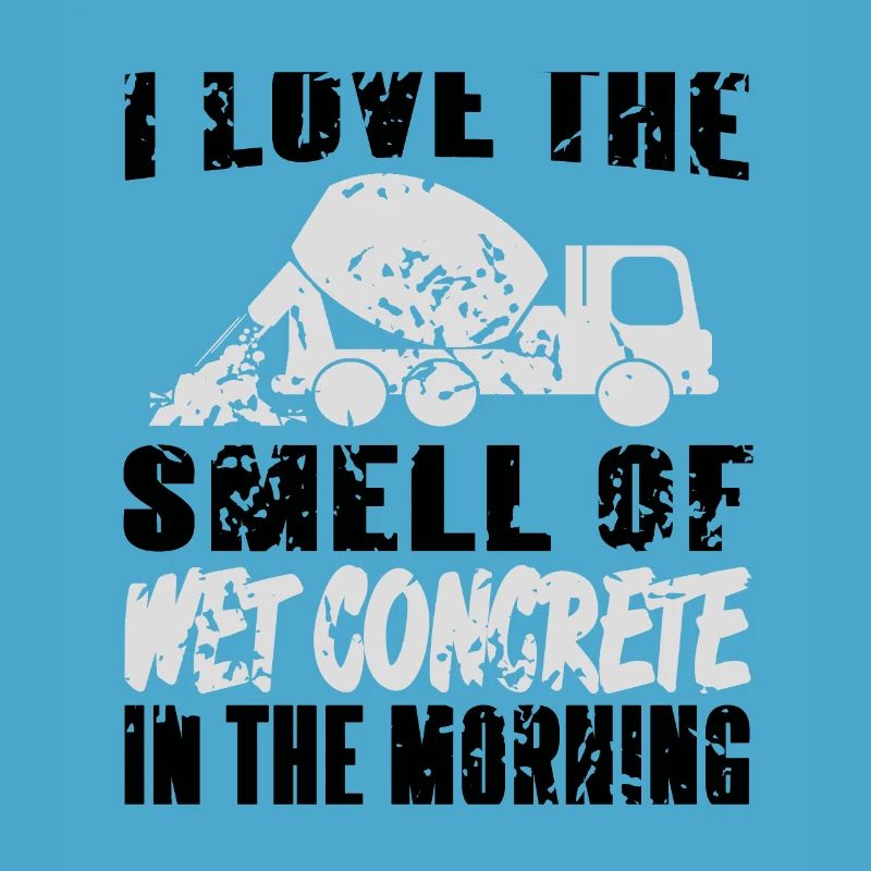 Concrete construction design for construction workers and construction site