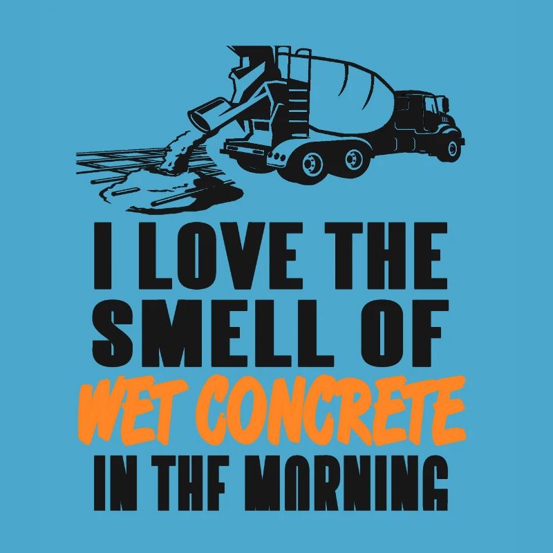 Concrete construction design for construction workers and construction site