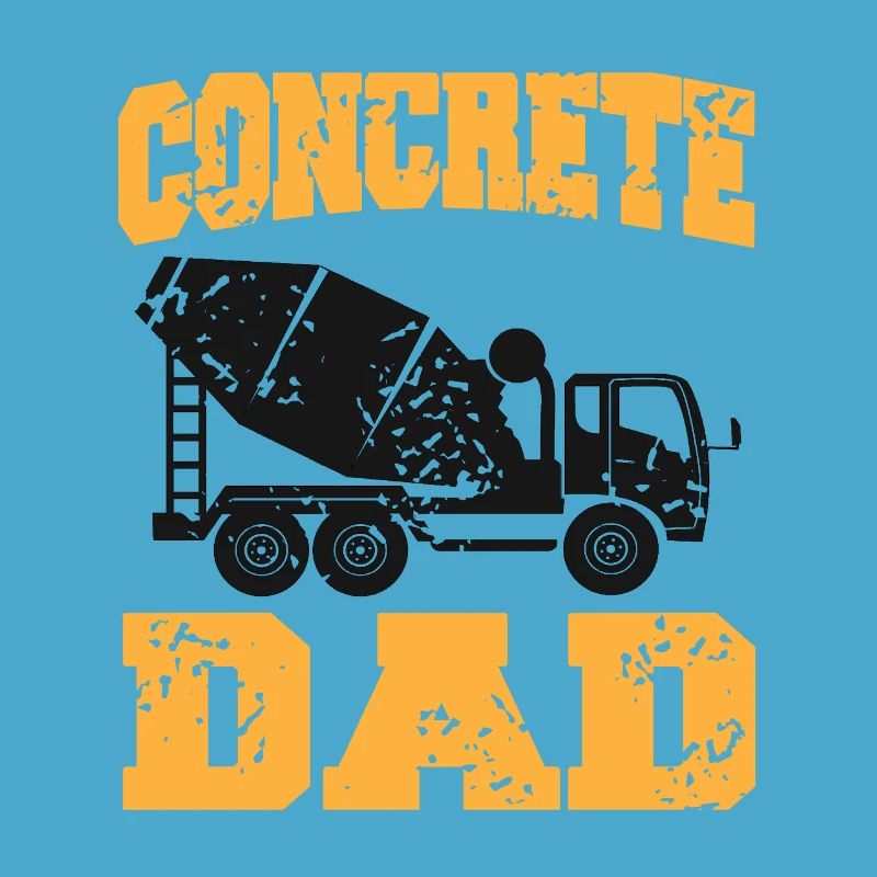 Concrete construction design for construction workers and construction site