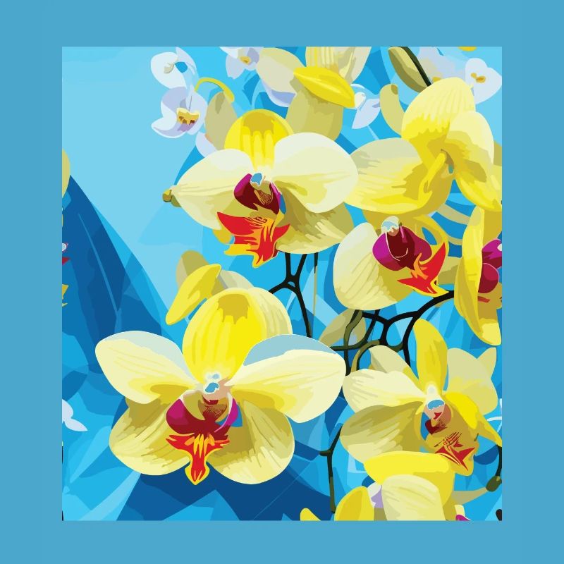 Orchid Pattern Tropical Pattern Jungle Pattern