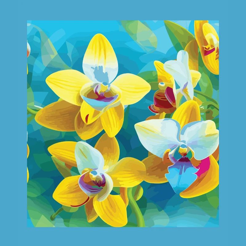 Orchid Pattern Tropical Pattern Jungle Pattern