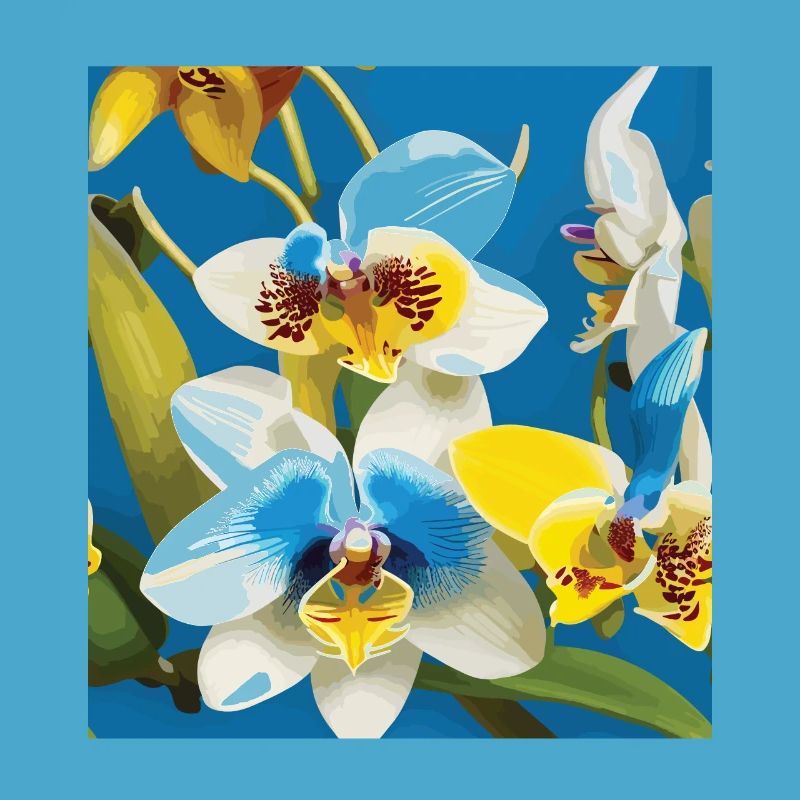 Orchid Pattern Tropical Pattern Jungle Pattern