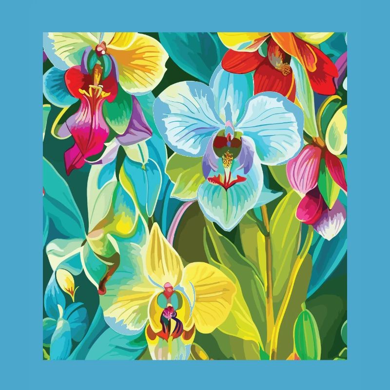 Orchid Pattern Tropical Pattern Jungle Pattern