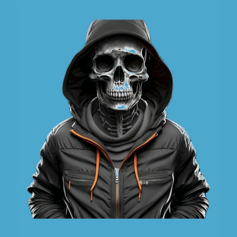 Skelett mit Pullover