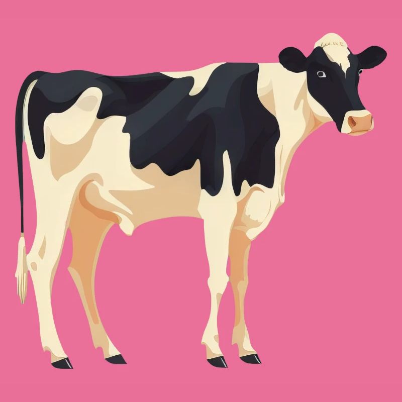 Vache debout - conception simple