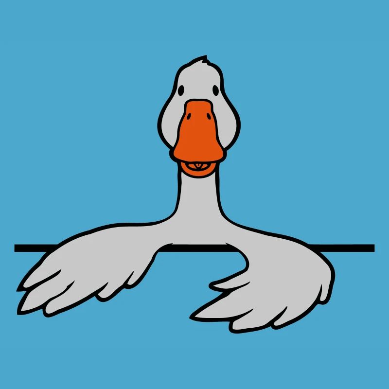 Hinter Mauer Gans Comic