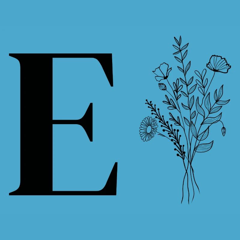 Lette e fleurs minimalistes