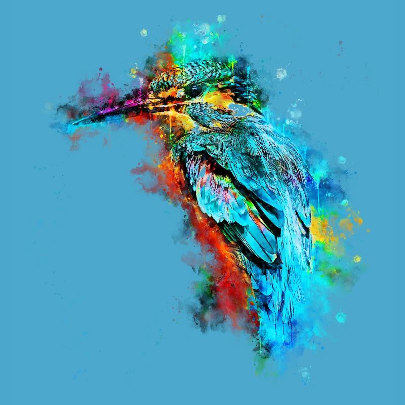 gxp oiseau de glace kingfisher eau éclaboussures