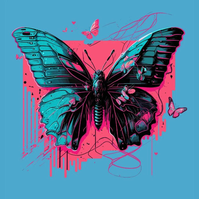 Papillon en Technicolor Glow