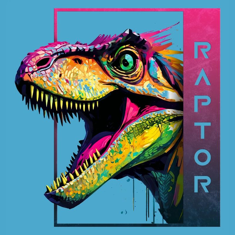 Dynamic Velociraptor - Roaring Raptor Artwork