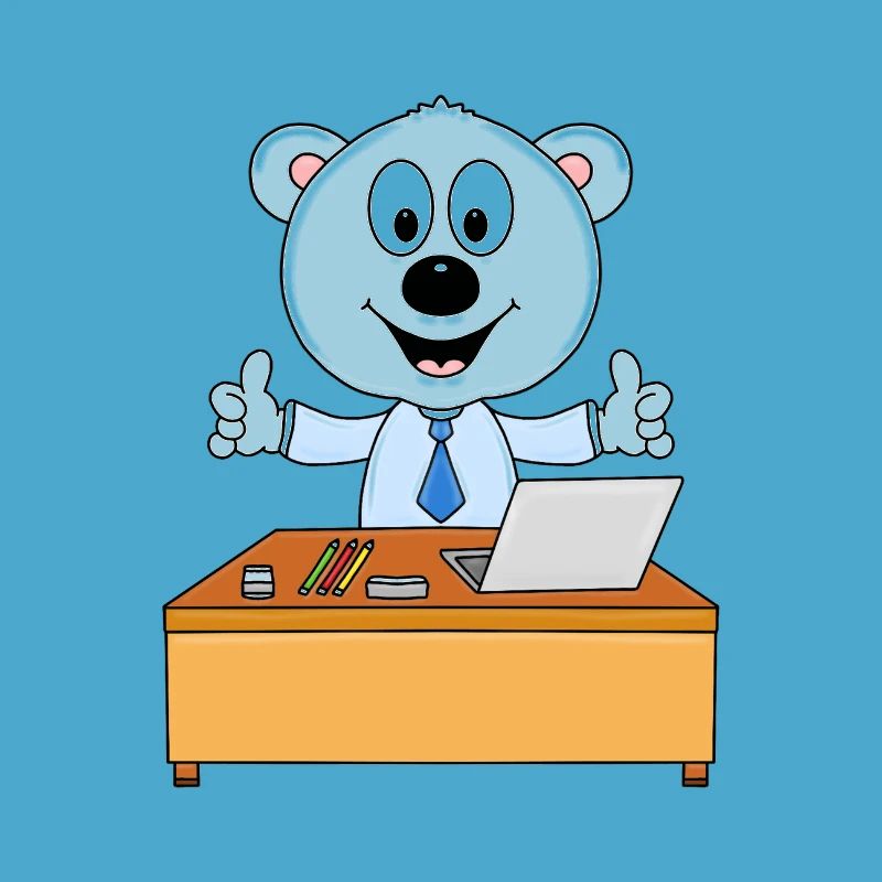 EISBÄR - BERUF - JOB - CHEF - MITARBEITER - TIER