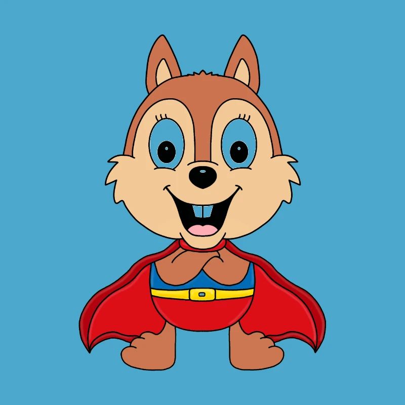 SUPERHELD - EICHHÖRNCHEN - TIER - TIERISCH