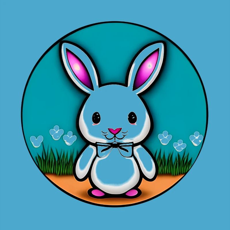 Lapin blanc mignon Lapin de Pâques blanc doux