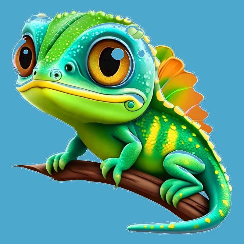 Mignon. Petit iguane