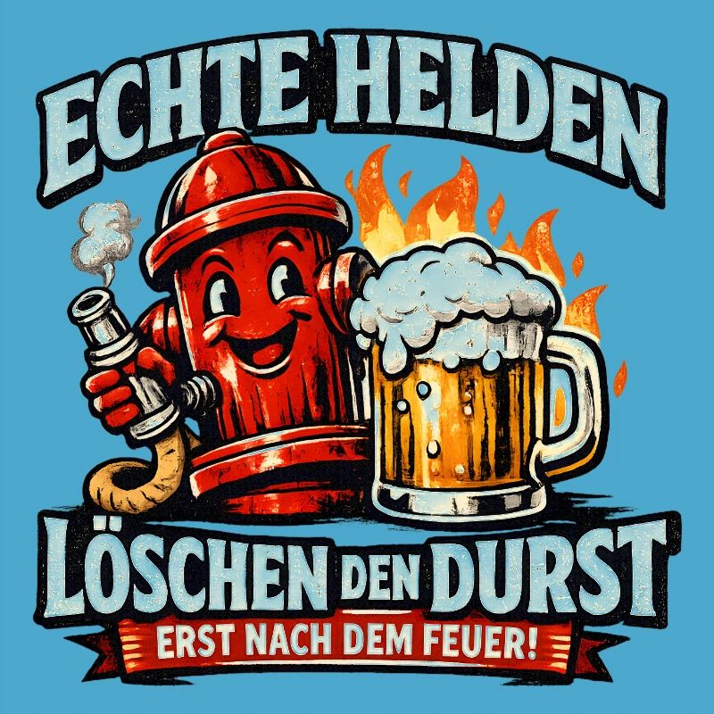 Echte Helden löschen den Durst