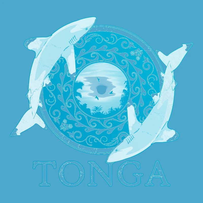 Requins de récif à pointe blanche Tonga Pride