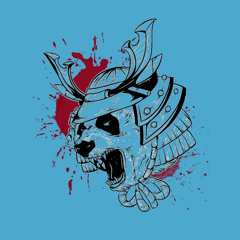 Panda Samurai Trash Stil