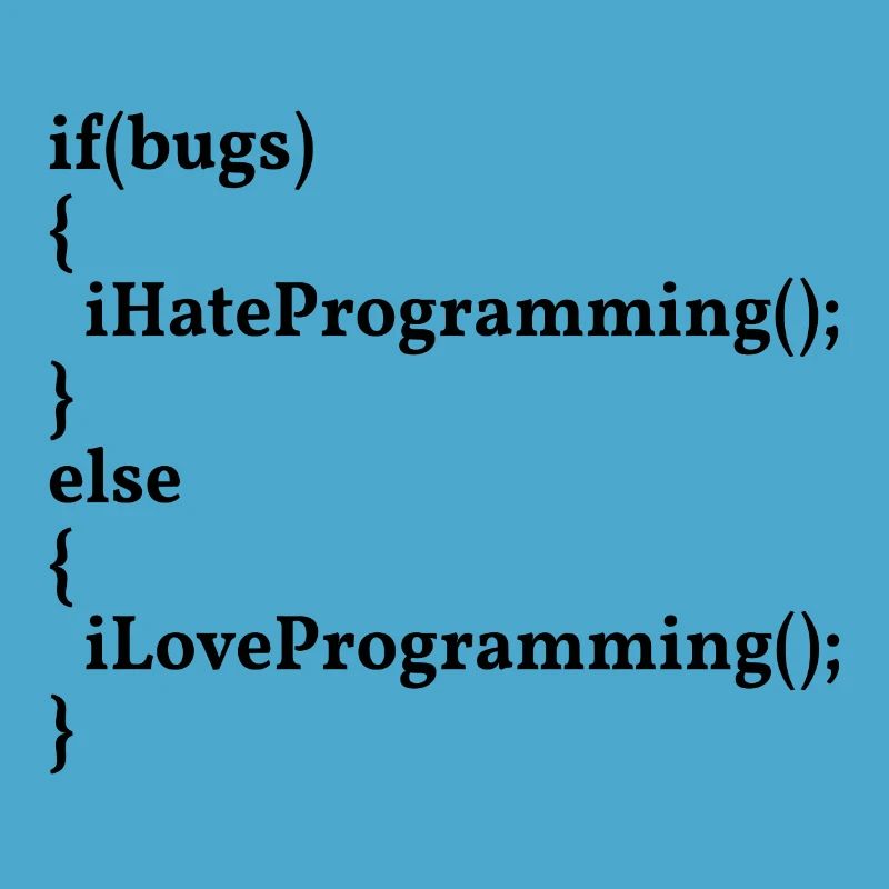 LoveProgramming, HateBugs! #InformatikerHumor