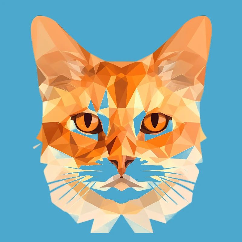 Chat polygonal