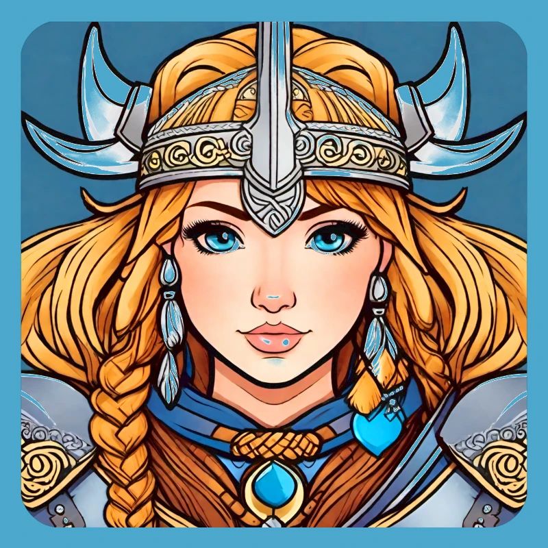 Cute Viking German Shield Maiden Comic