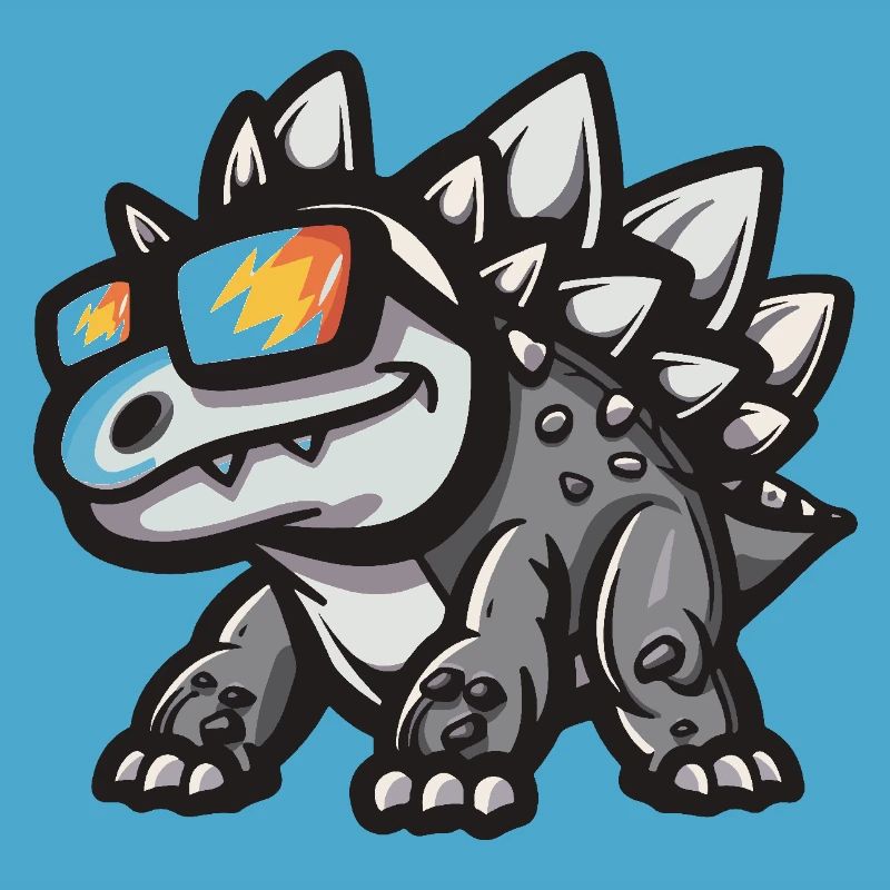Dinosaur stegosaurus Cool Comic