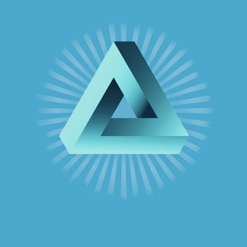 illusion illuminati triangle pyramide nerd maths