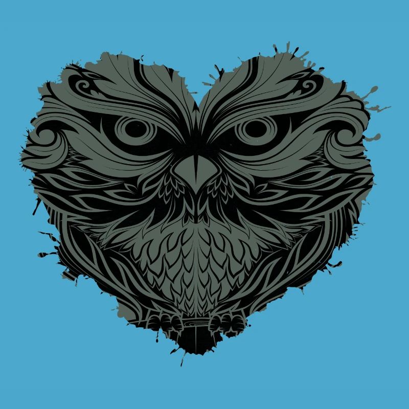 Eule "alte Eule" Eule im Herz