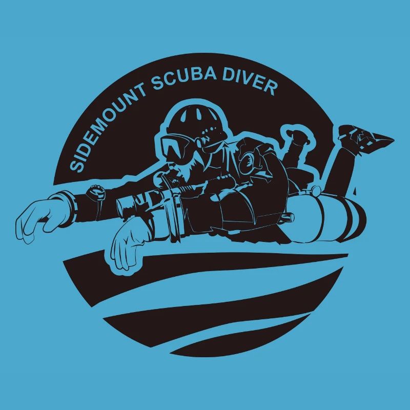 Sidemount Diver Diving Gift Tec Diving Logo