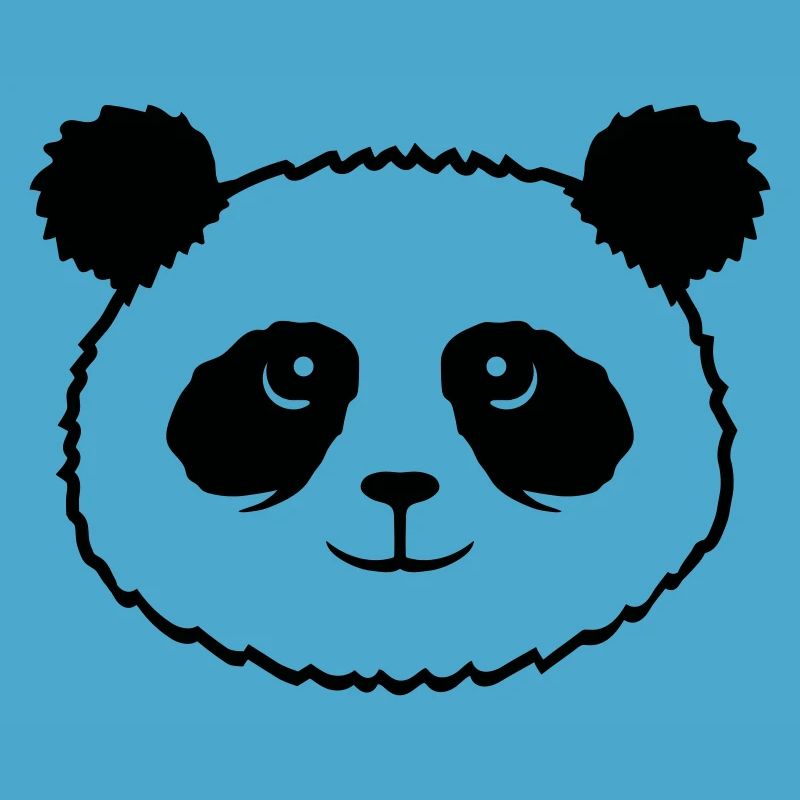 Panda Bear Face Mignon Tête Mignon Sourire Mignon Nice