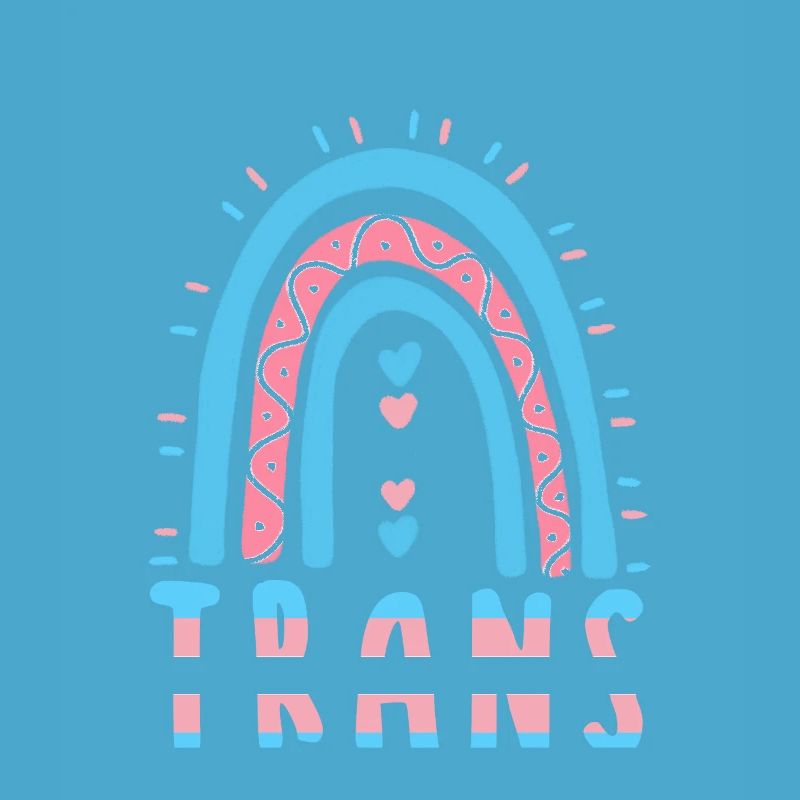 Transgender Saying Trans Boho Rainbow
