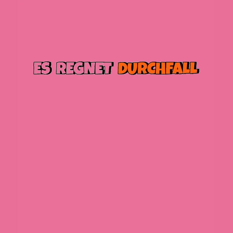 Es regnet Durchfall