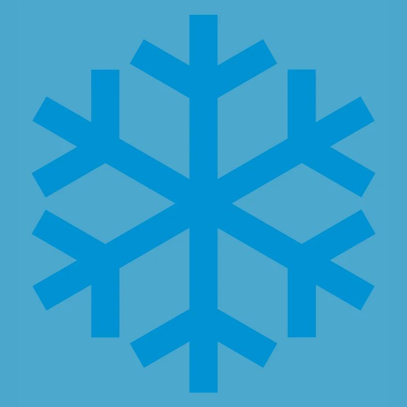 Icône d'icône de temps de flocon de neige