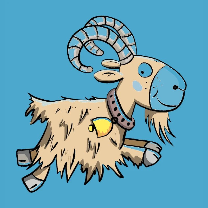 Erratic Goat I Aries I Goat Gift