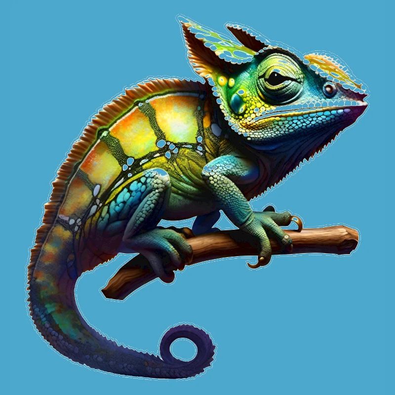 Caméléon camouflage cool