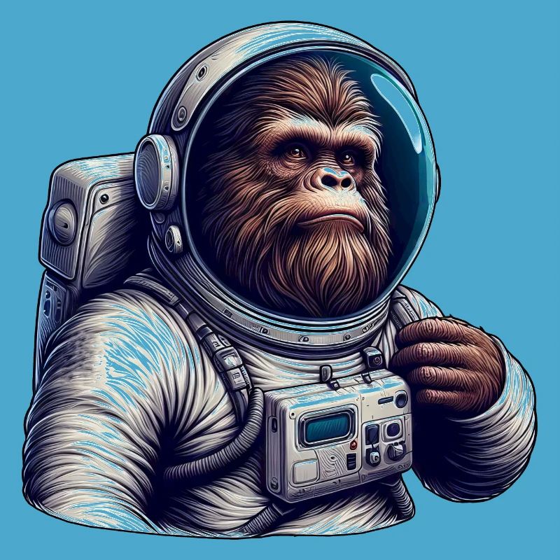 Astronaute gorille dans l’espace